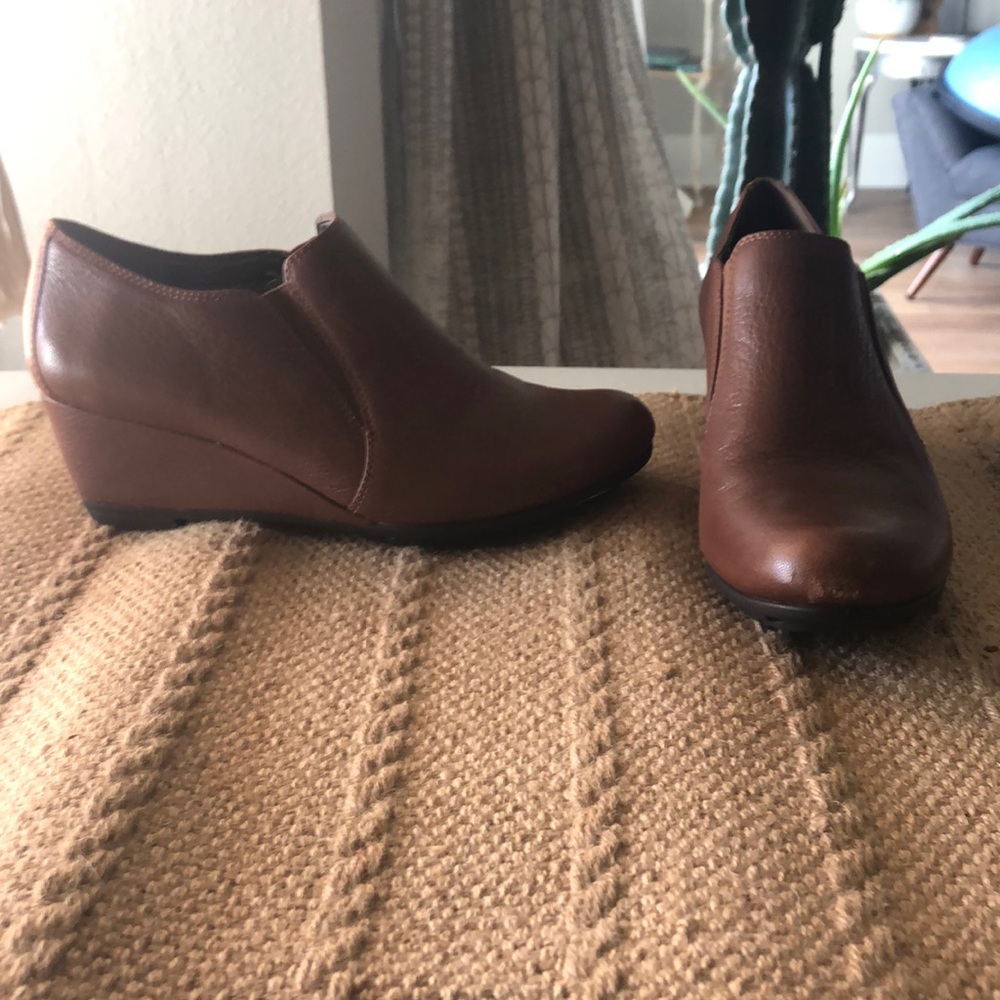 Brown booties
